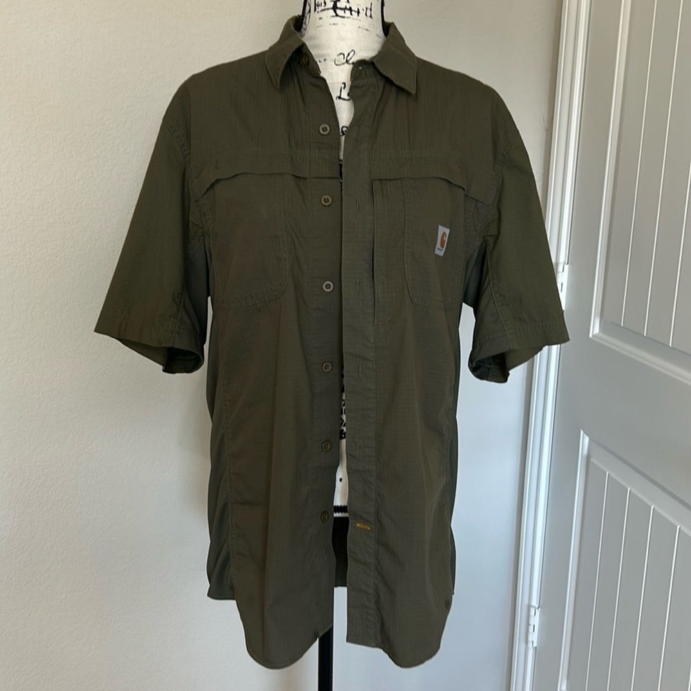 Men’s Carhartt Force Button Down, Relaxed Fit, M